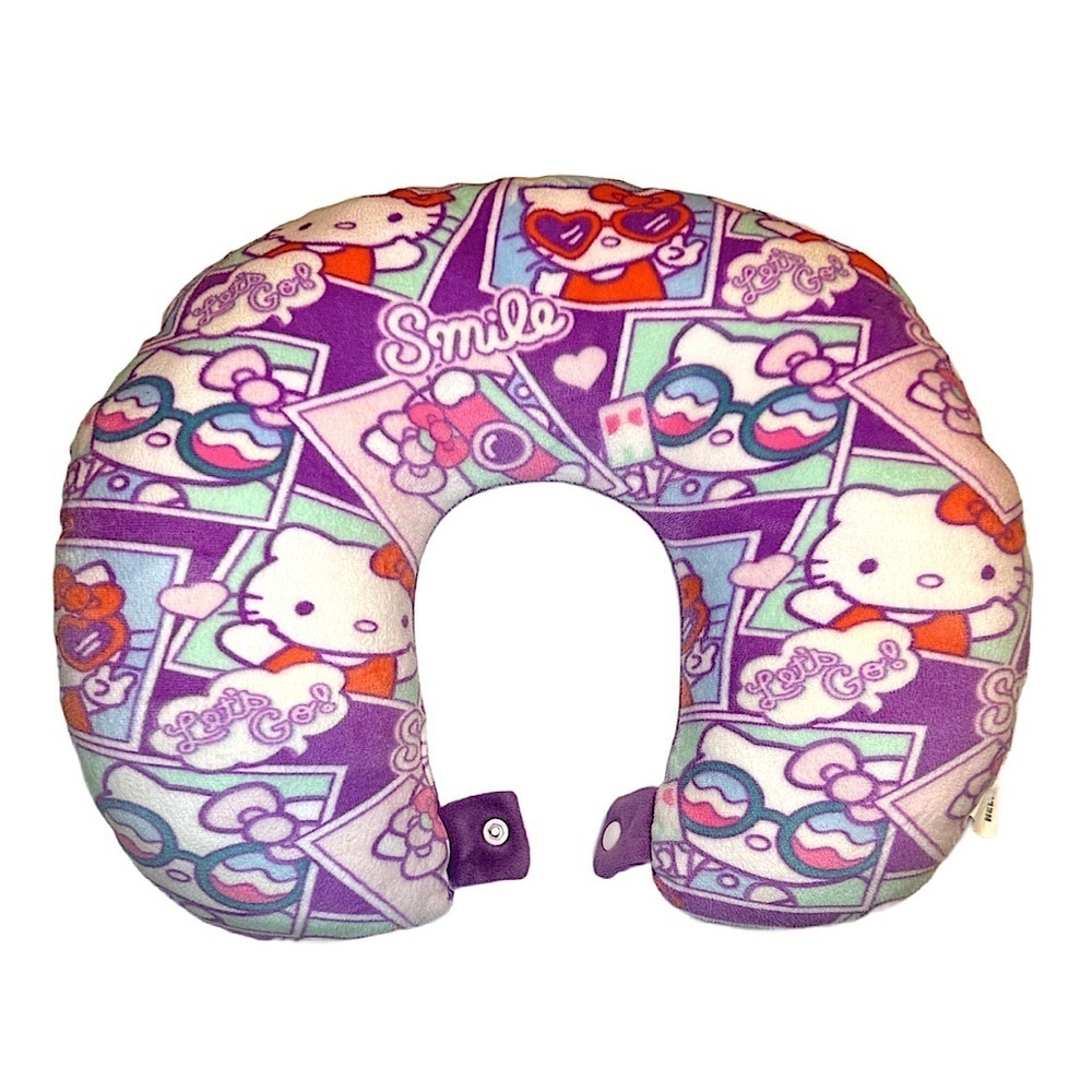 Hello Kitty Pink and Purple Neck Pillow